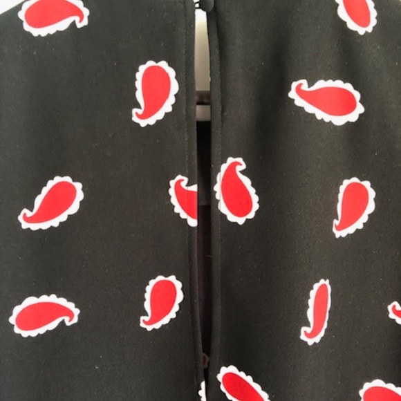 Black and Red Ruffle Dress - Picture 4 of 6